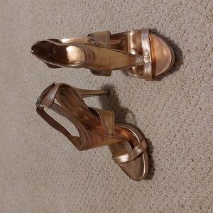 Nine west heels, size 7, copper